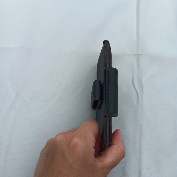 VTG Black Leather Cell Phone Case Cover Pouch Holster Swivel Belt Clip VERIZON - Picture 11 of 11